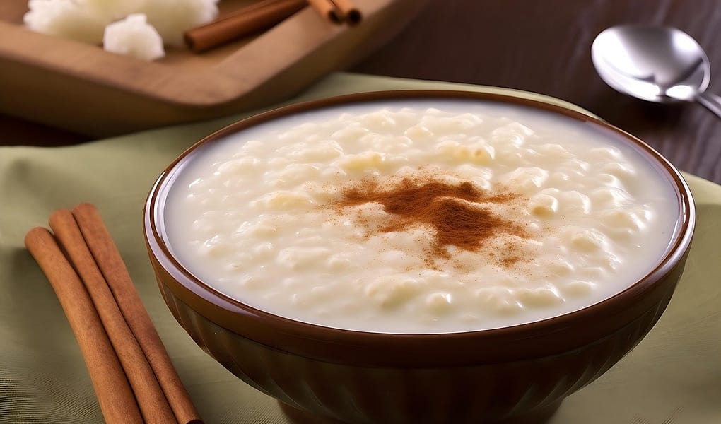 artisanal food and drink, bowl, brazil, brazilian culture, brazilian food, cinnamon, corn, cornish pasty, cultures, curau, food, food and drink, green color, homemade, hominy, lifestyles, local landmark, porridge, rural scene, rustic, stingray, ai generated