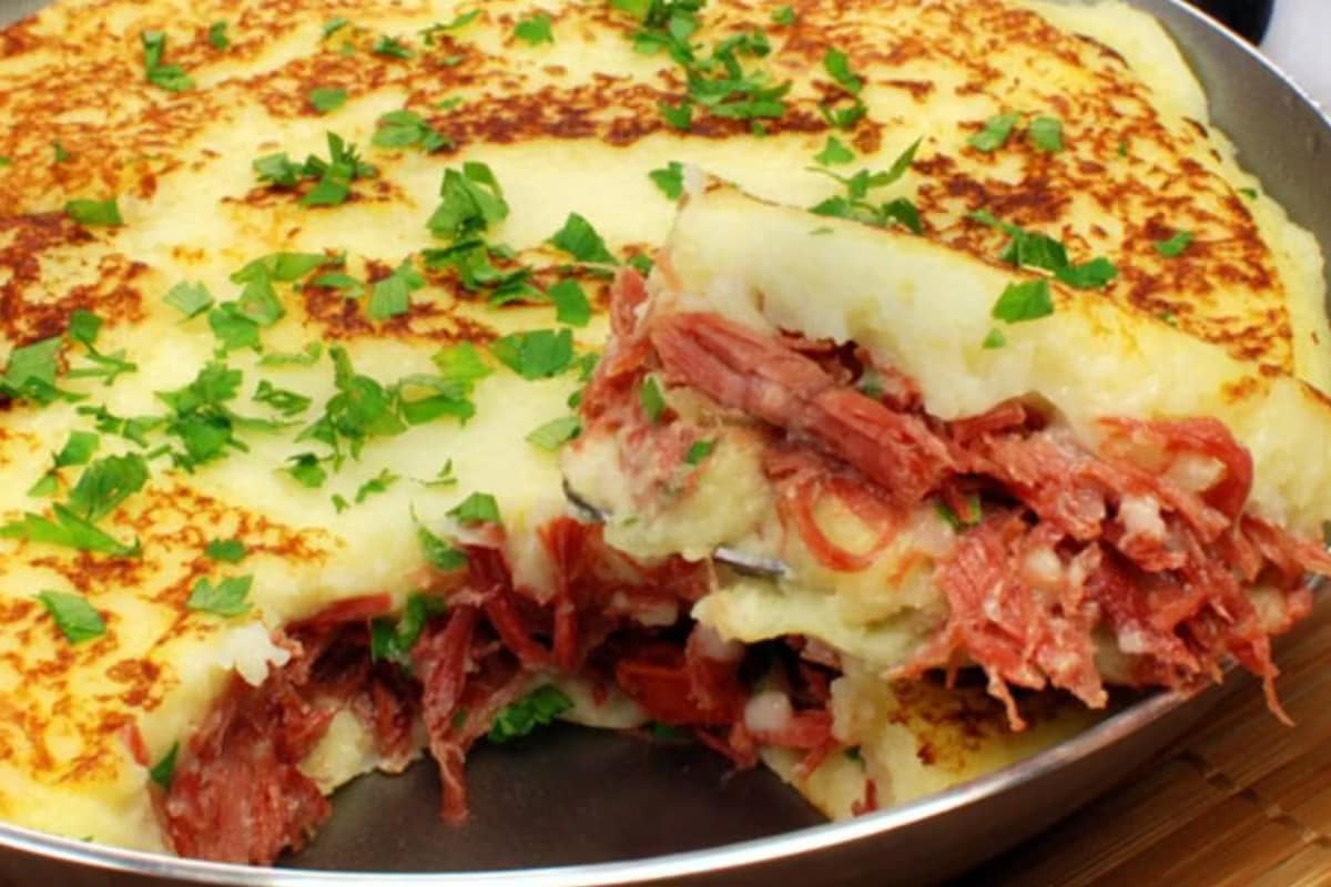Escondidinho de carne moída de Frigideira Escondidinho De Frigideira Pronto Em 20 Minutos E Sem Forno Receitinhas Caseiras Receitas Faceis Rapidas E Caseiras