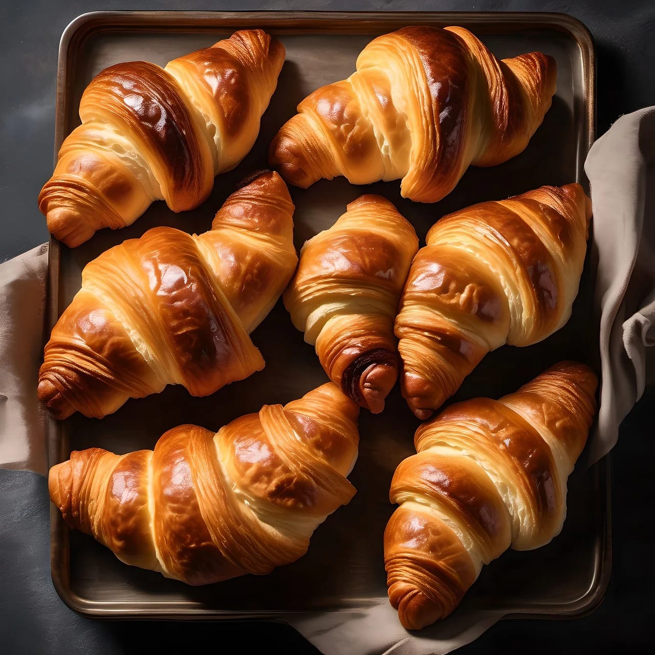 Croissant caseiro Croissant caseiro
