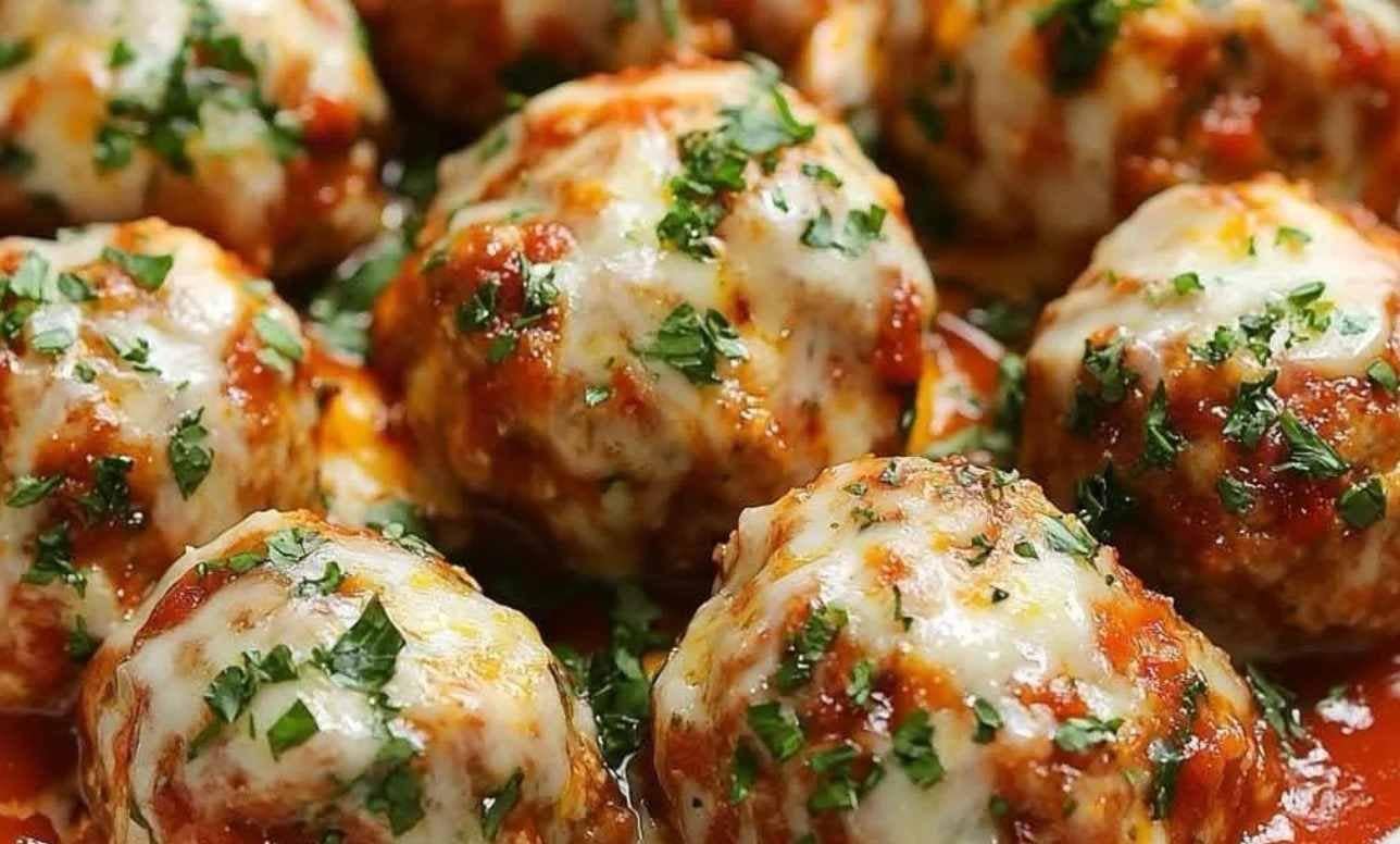 Receitas com frango Almôndegas ao Molho com Queijo