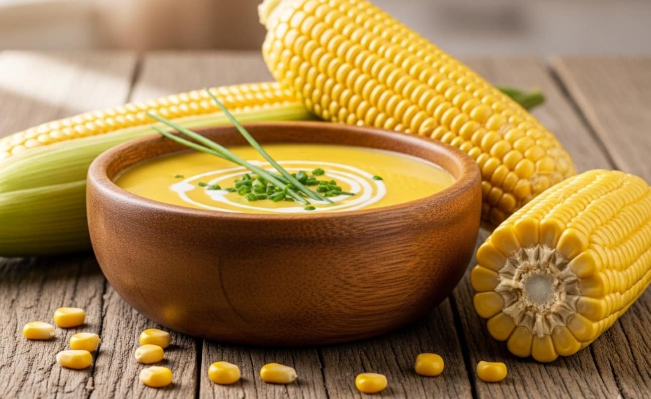 Receita de Creme de Milho Batido no Liquidificador: Cremoso, Fácil e Versátil Receita de Creme de Milho