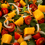 Salada de agrião com manga SALADA DE AGRIÃO COM MANGA