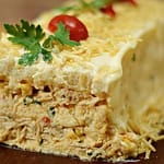 Bolo salgado de frango mais prático do mundo simples e bem fácil de fazer Bolo salgado de frango
