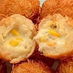 Salgado de milho com queijo que derrete na boca, confira Salgado de milho com queijo que derrete na boca, confira
