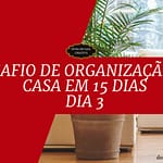 Desafio de Organização da Casa em 15 Dias - Dia 3 Organização da Sala de Estar Desafio de Organização da Casa em 15 Dias - Dia 3