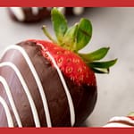 Bombom proteico gelado de morango Bombom proteico gelado de morango