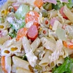 Salada de macarrão Salada de macarrão