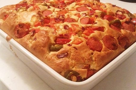 Bolo Salgado de Salsicha Bolo Salgado de Salsicha
