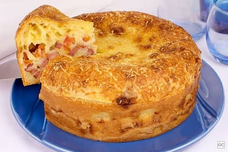 Torta de pão de queijo Torta de pão de queijo