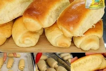 Pão caseiro com sabor de leite ninho PÃO CASEIRO DE LEITE NINHO