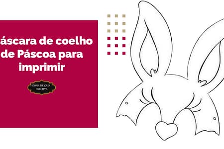 Máscara de coelho de Páscoa para imprimir Máscara de coelho de Páscoa para imprimir