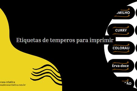 Etiquetas de temperos para imprimir Etiquetas de temperos para imprimir