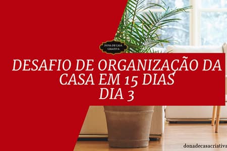 Desafio de Organização da Casa em 15 Dias - Dia 3 Organização da Sala de Estar Desafio de Organização da Casa em 15 Dias - Dia 3