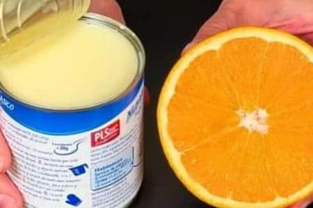 Bata Leite Condensado e Laranja