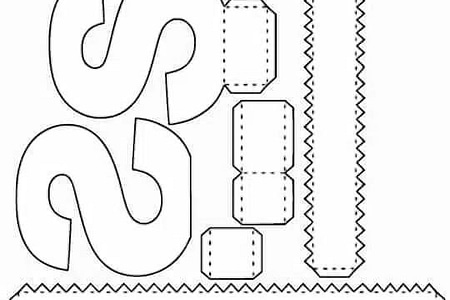 Molde de letra 3d para imprimir Letra S Molde de letra 3d para imprimir Letra S