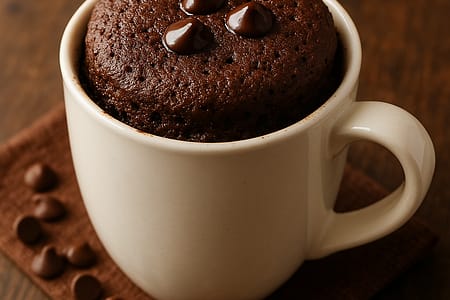 Bolo de chocolate na caneca no Micro-ondas: Fofinho e Saboroso! Bolo de chocolate na caneca