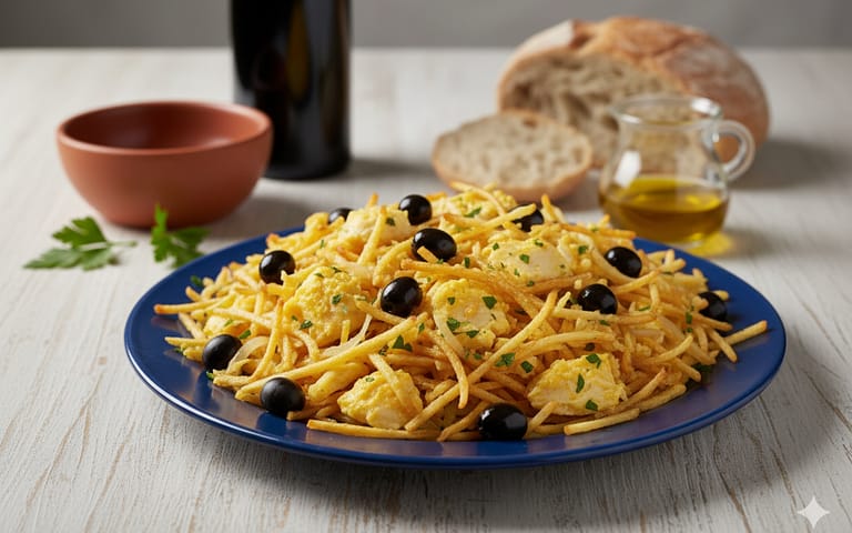 Receita de Bacalhau à Brás (Clássico Português) Bacalhau à Brás