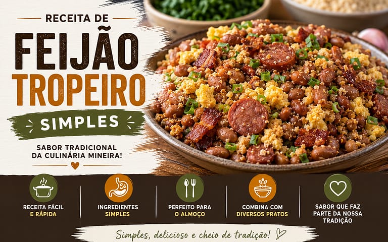 Feijão Tropeiro Simples Feijão tropeiro simples